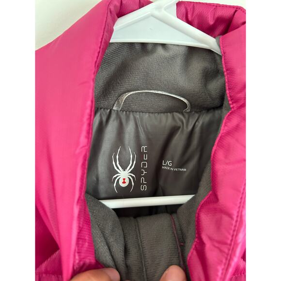 SPYDER Women’s Puffer Jacket Coat Size L Full Zip Winter Activewear Gorpcore - Picture 5 of 8